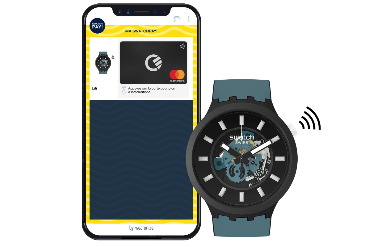 Curve card payment provider in Swatch Pay App