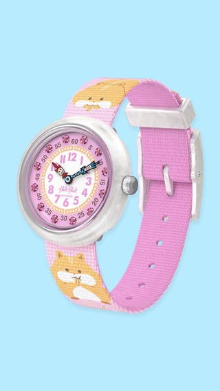 FlikFlak FPSP028 Orologio Unisex Per Bambini – Swiss Made, Cassa 35mm, Cinturino Stelle E Strisce